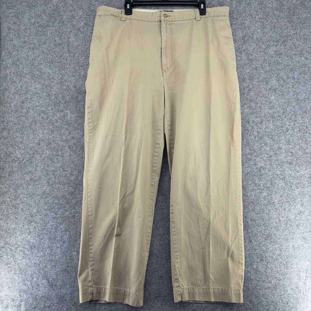 Polo Ralph Lauren Philip Pant Mens 40x30 Tan Khaki Cotton Straight Leg Chinos